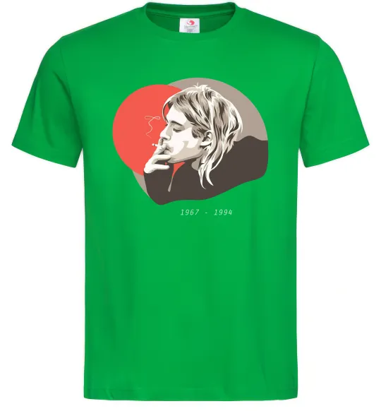 Чоловіча футболка Курт Кобейн 1967-1994 Зелений фото