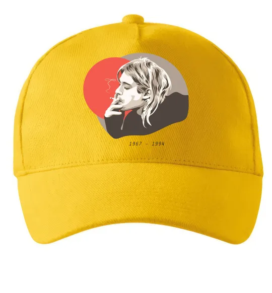 Кепка Курт Кобейн 1967-1994 Сонячно жовтий фото