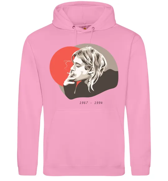 Чоловіча толстовка (худі) Курт Кобейн 1967-1994 Рожевий фото