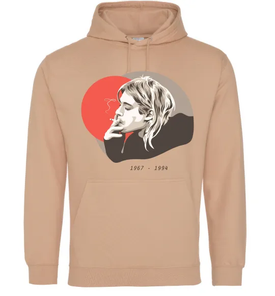 Чоловіча толстовка (худі) Курт Кобейн 1967-1994 Пісочний фото