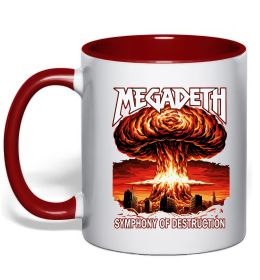 Чашка з кольоровою ручкою Megadeth Symphony of destruction