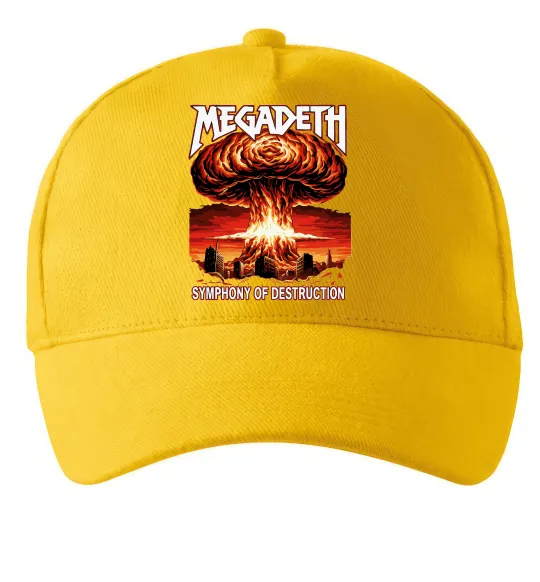 Кепка Megadeth Symphony of destruction Сонячно жовтий фото