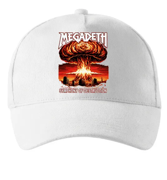 Кепка Megadeth Symphony of destruction Білий фото