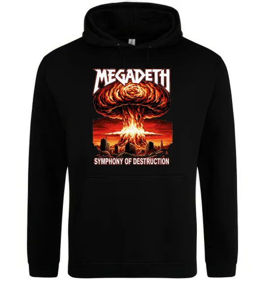 Чоловіча толстовка (худі) Megadeth Symphony of destruction Чорний фото