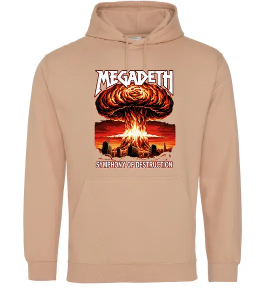 Жіноча толстовка (худі) Megadeth Symphony of destruction Пісочний фото