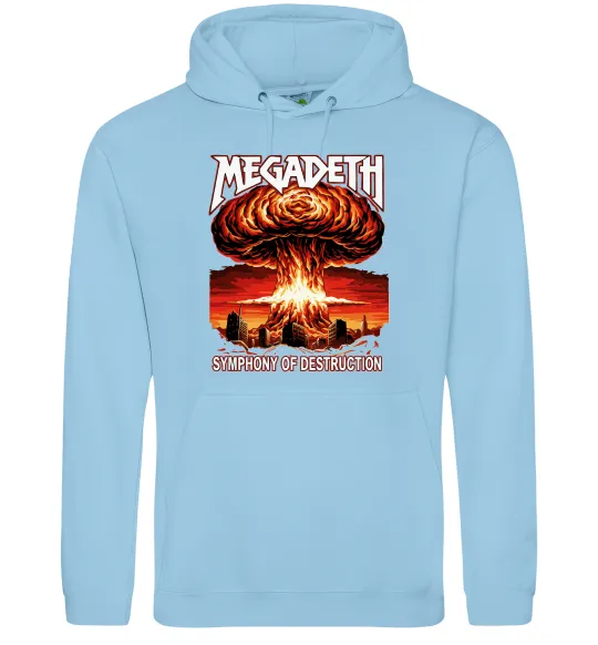 Жіноча толстовка (худі) Megadeth Symphony of destruction Блакитний фото