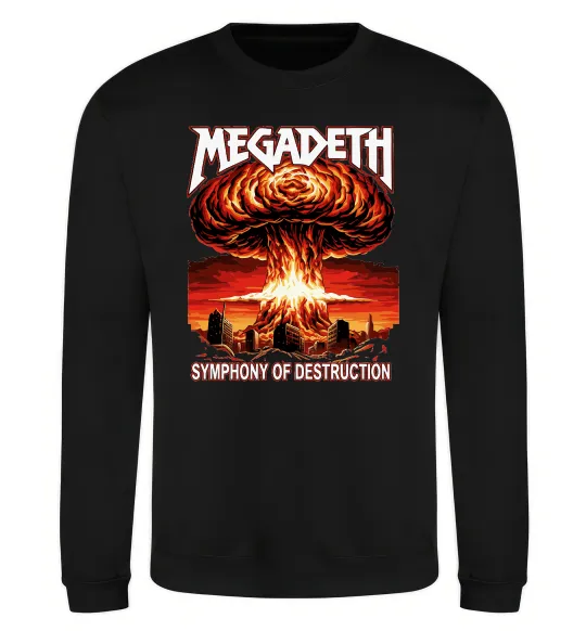 Світшот Megadeth Symphony of destruction Чорний фото