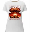 Жіноча преміум футболка Megadeth Symphony of destruction Білий фото