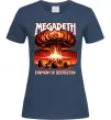 Жіноча футболка Megadeth Symphony of destruction Темно-синій Жіноча футболка Megadeth Symphony of destruction Темно-синій фото