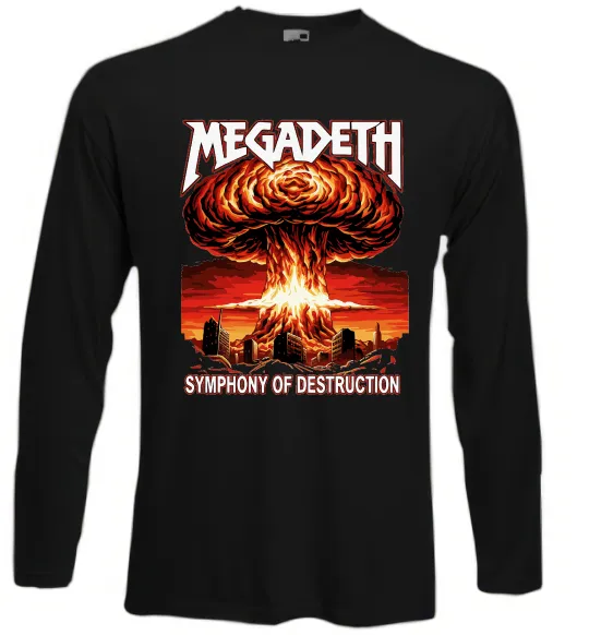 Лонгслів Megadeth Symphony of destruction Чорний фото