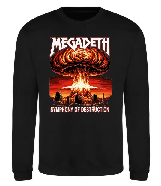 Світшот Megadeth Symphony of destruction Чорний фото