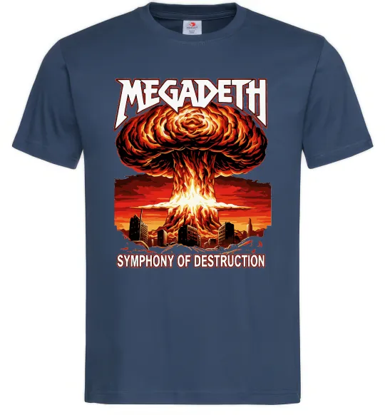 Чоловіча футболка Megadeth Symphony of destruction Темно-синій фото
