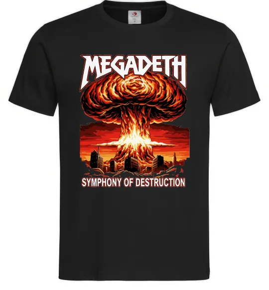Чоловіча футболка Megadeth Symphony of destruction Чорний фото