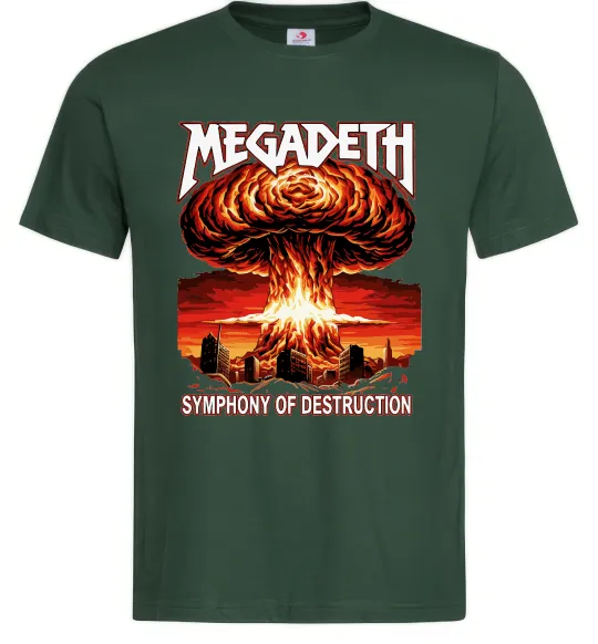 Чоловіча футболка Megadeth Symphony of destruction Темно-зелений фото