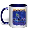 Чашка з кольоровою ручкою Megadeth Rust in peace Глибокий темно-синій фото