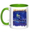 Чашка з кольоровою ручкою Megadeth Rust in peace Зелений фото