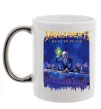 Чашка з кольоровою ручкою Megadeth Rust in peace Срібло фото