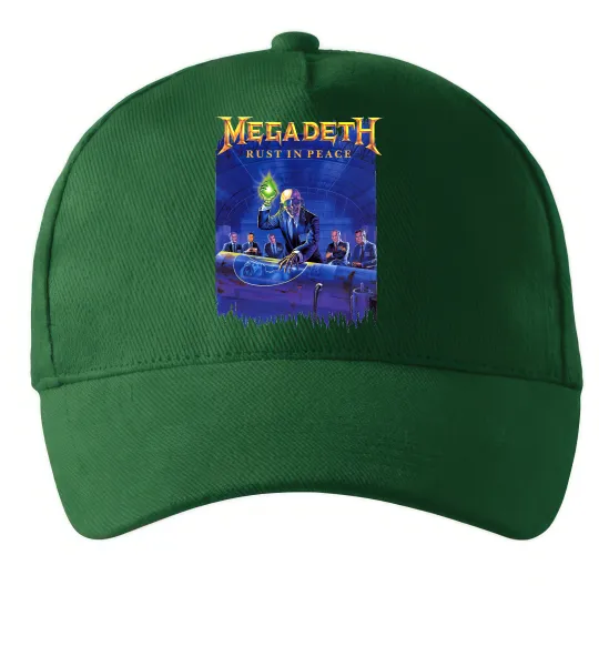 Кепка Megadeth Rust in peace Темно-зелений фото