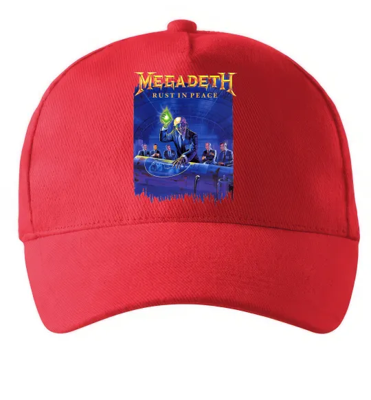 Кепка Megadeth Rust in peace Червоний фото