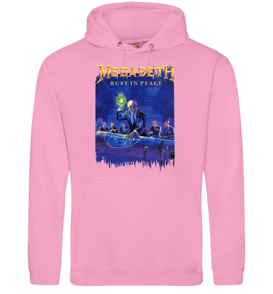 Мужская толстовка (худи) Megadeth Rust in peace Розовый фото