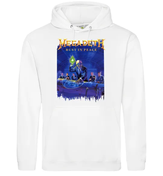 Чоловіча толстовка (худі) Megadeth Rust in peace Білий фото