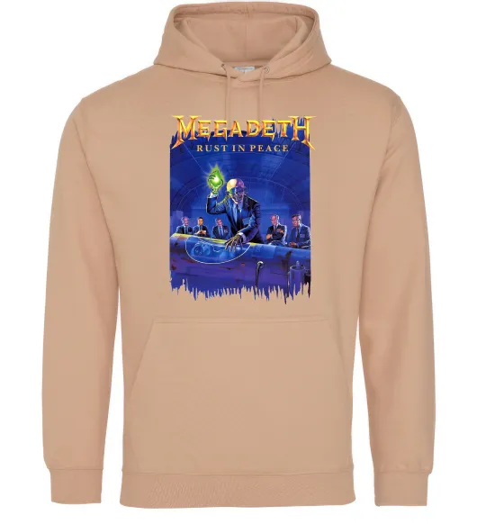Жіноча толстовка (худі) Megadeth Rust in peace Пісочний фото