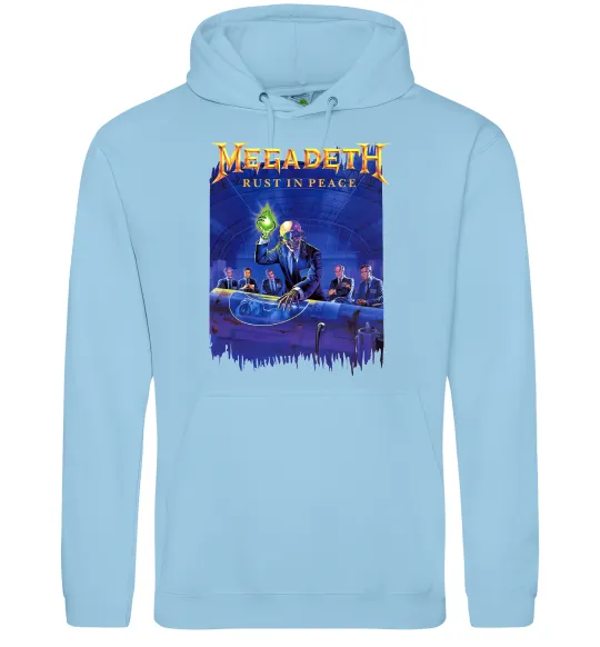 Женская толстовка (худи) Megadeth Rust in peace Голубой фото