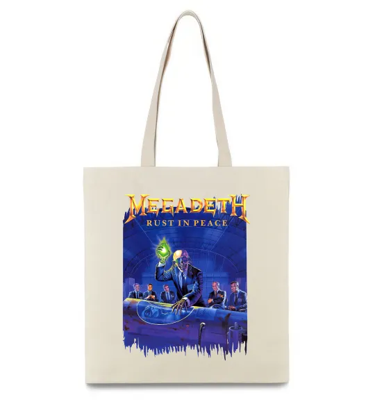 Еко-сумка Megadeth Rust in peace Бежевий фото