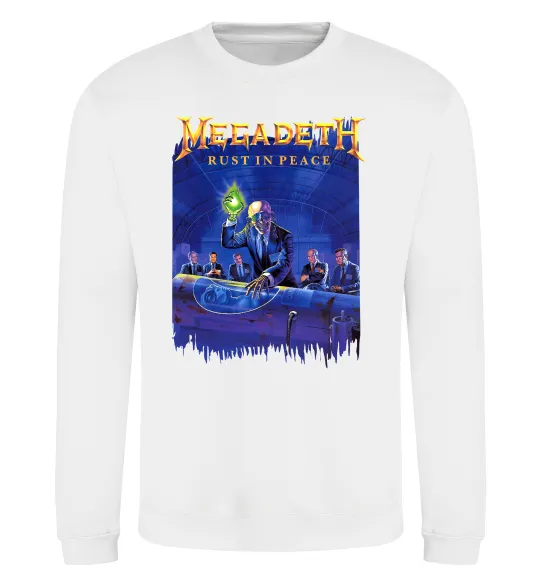 Світшот Megadeth Rust in peace Білий фото