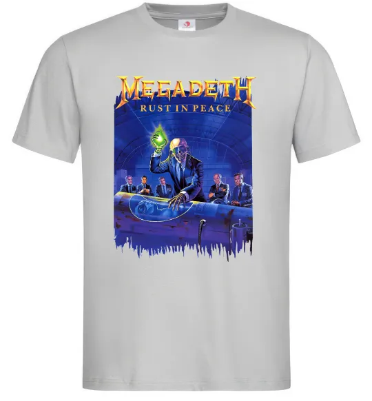 Чоловіча футболка Megadeth Rust in peace Сірий фото
