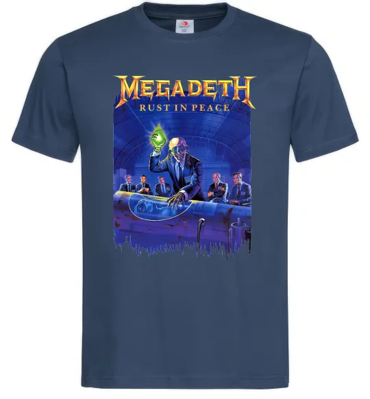 Чоловіча футболка Megadeth Rust in peace Темно-синій фото
