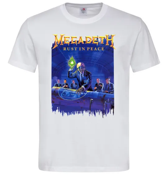Чоловіча футболка Megadeth Rust in peace Білий фото