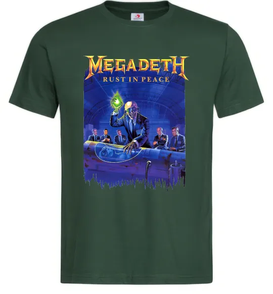Чоловіча футболка Megadeth Rust in peace Темно-зелений фото