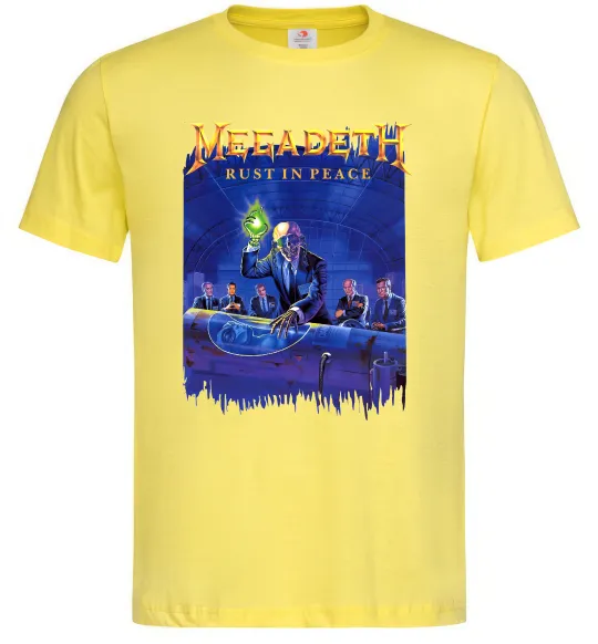 Чоловіча футболка Megadeth Rust in peace Лимонний фото