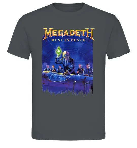 Чоловіча футболка Megadeth Rust in peace Графіт фото