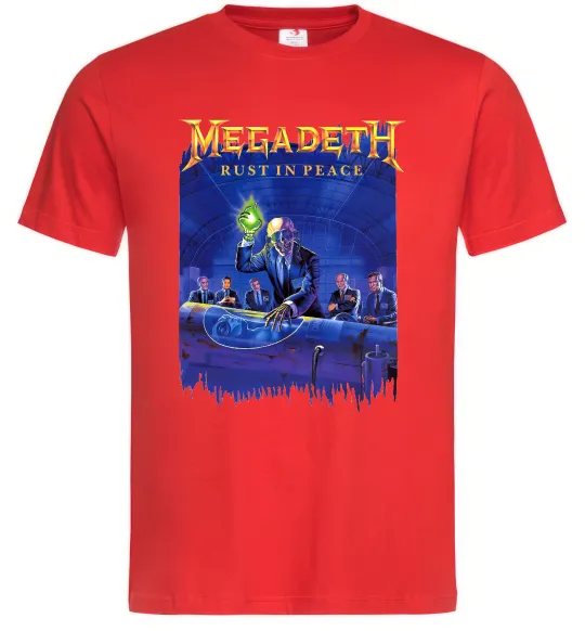 Чоловіча футболка Megadeth Rust in peace Червоний фото