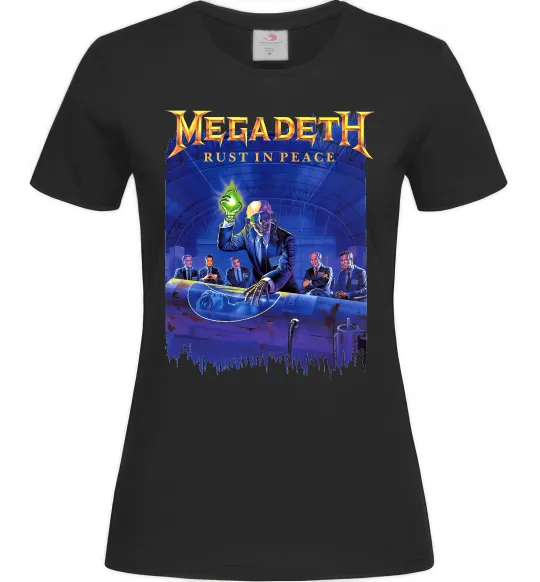 Жіноча футболка Megadeth Rust in peace Чорний фото