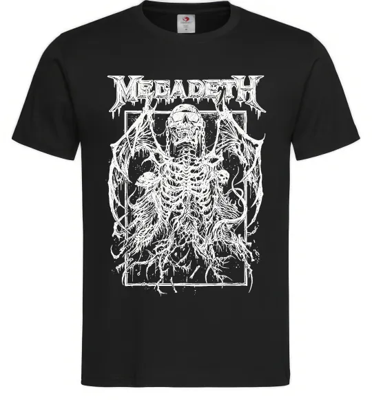 Чоловіча футболка Megadeth skeleton Чорний фото