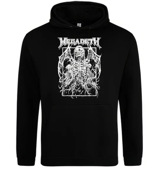 Чоловіча толстовка (худі) Megadeth skeleton Чорний фото