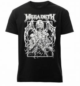 Мужская премиум футболка Megadeth skeleton
