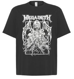 Футболка Оверсайз Megadeth skeleton