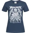 Жіноча футболка Megadeth skeleton Темно-синій фото