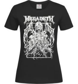 Женская футболка Megadeth skeleton