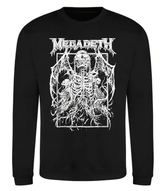 Світшот Megadeth skeleton Чорний фото