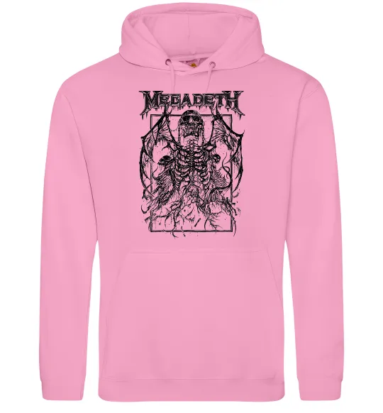 Жіноча толстовка (худі) Megadeth skeleton Рожевий фото