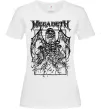 Жіноча футболка Megadeth skeleton Білий фото