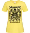 Жіноча футболка Megadeth skeleton Лимонний фото