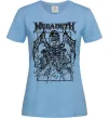 Жіноча футболка Megadeth skeleton Блакитний фото