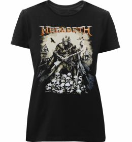 Жіноча преміум футболка Megadeth черепи