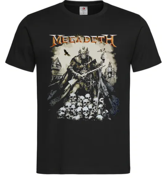 Чоловіча футболка Megadeth черепи Чорний фото